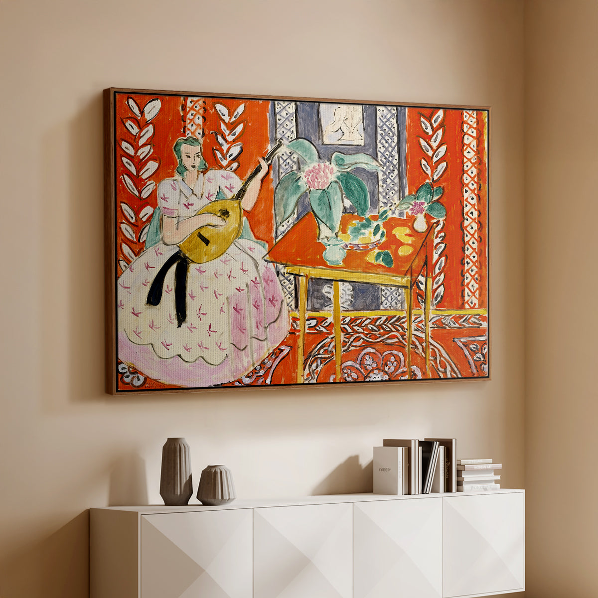 The Lute (Le luth), 1943 - Floater Framed Canvas Print
