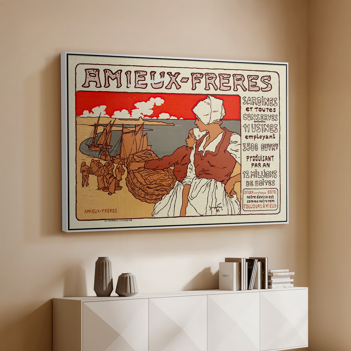 Amieux-Frères (Advertising Poster), 1899 - Floater Framed Canvas Print