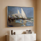 The Beach at Valencia, 1908 - Floater Framed Canvas Print