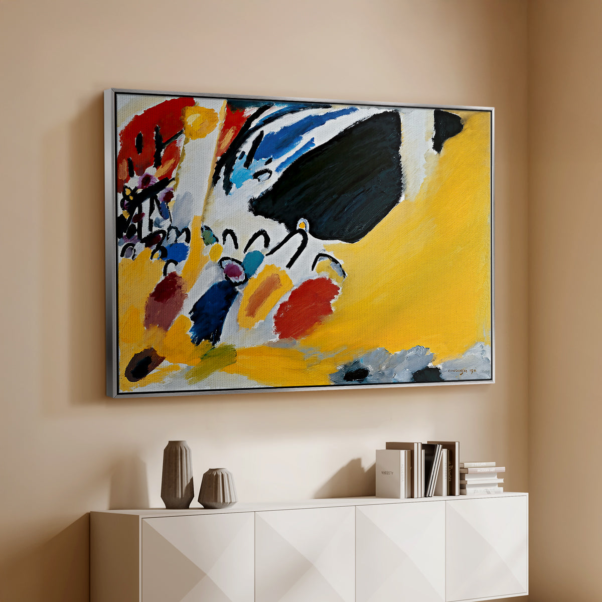 Impression III (Concert), 1911 - Floater Framed Canvas Print