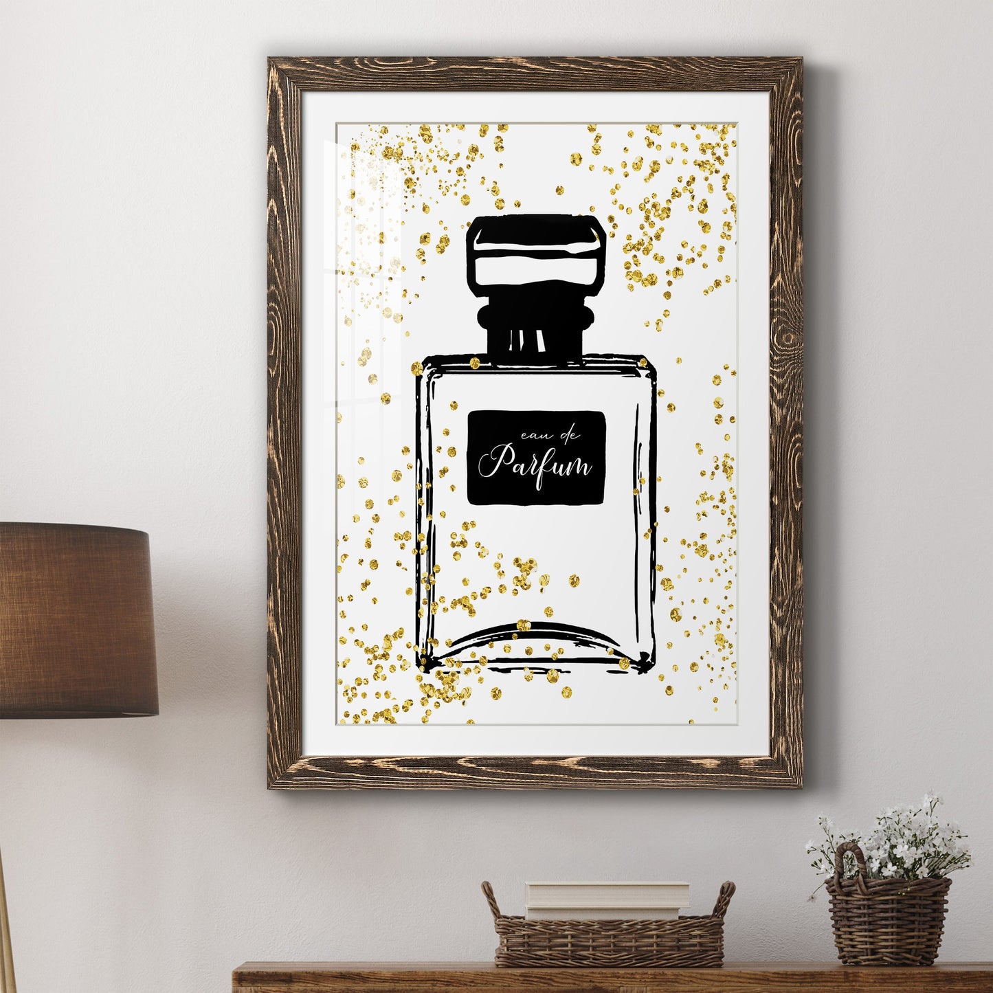 Glitter Perfume II - Premium Framed Print - Distressed Barnwood Frame - Ready to Hang