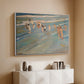 Children Playing on the Beach in Valencia, c. 1908 - Floater Framed Canvas Print