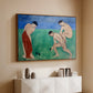Game of Bowls, 1908 - Floater Framed Canvas Print