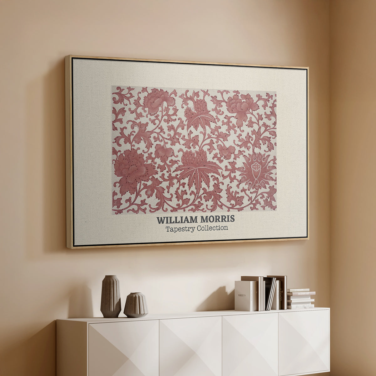Examples of Chinese Ornament, Pl. XCIII (Morris Inspired), 1867 - Floater Framed Canvas Print