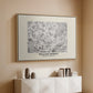 Fleurs, 1866 (Morris Inspired) - Floater Framed Canvas Print