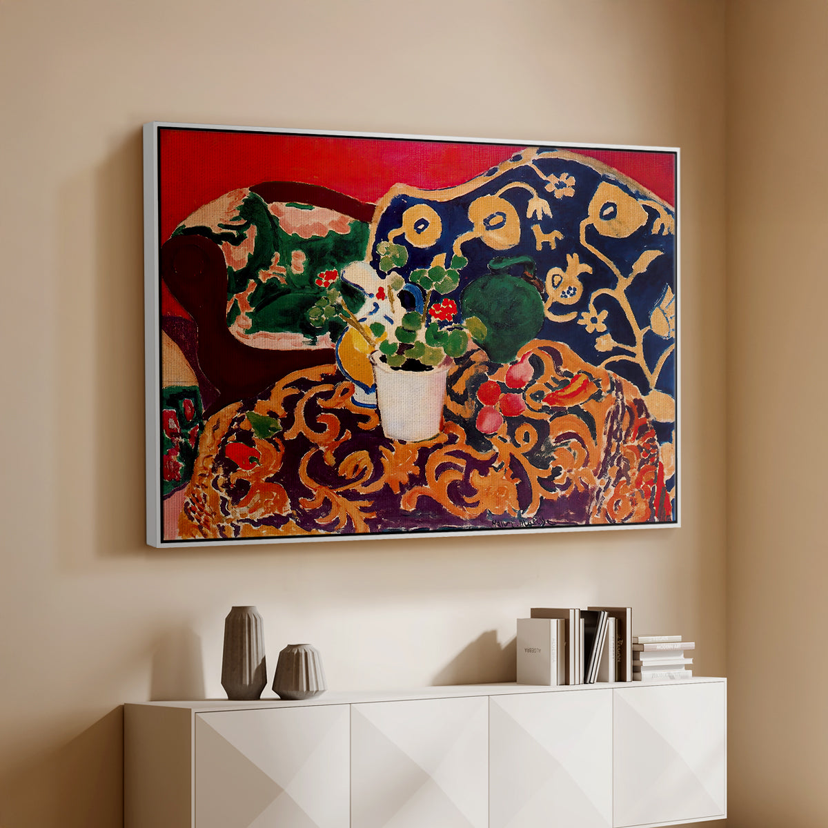 Spanish Still Life, c. 1910 - Floater Framed Canvas Print