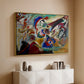 Fragment 2 for Composition VII, 1913 - Floater Framed Canvas Print