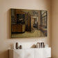 The Old Inn 'Het Loodshuis' in Antwerp, 1877 - Floater Framed Canvas Print