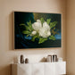 Giant Magnolias on a Blue Velvet Cloth, c. 1890 - Floater Framed Canvas Print