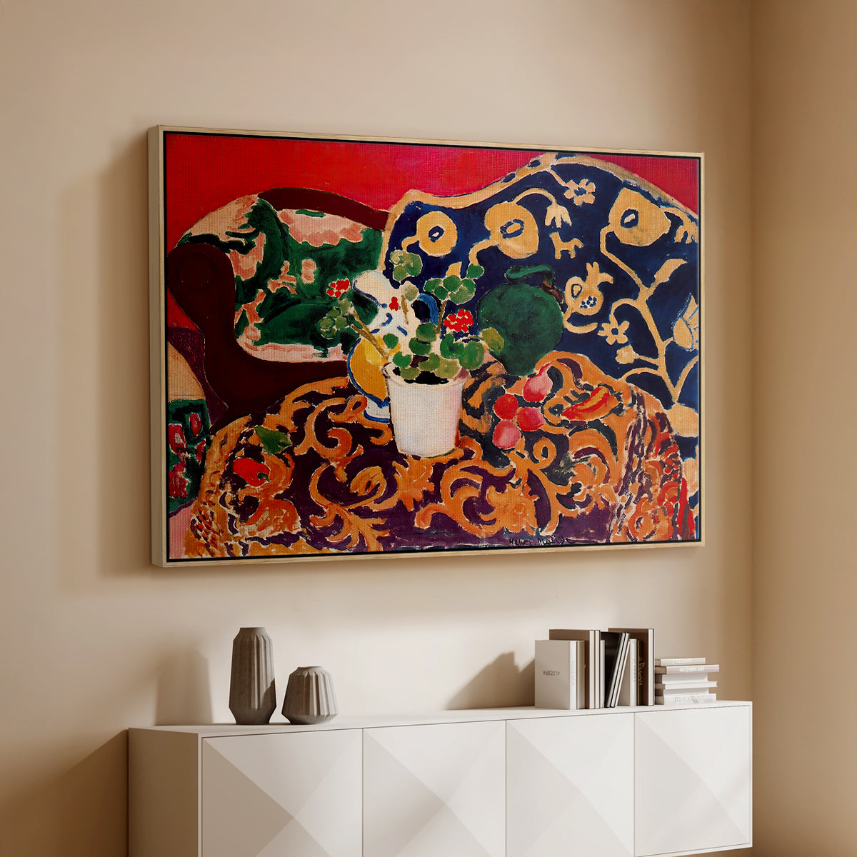 Spanish Still Life, c. 1910 - Floater Framed Canvas Print