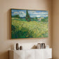 Green Wheat Field with Cypress, 1889 - Floater Framed Canvas Print
