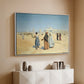 View from the Desert of Cairo with Citadel and Mamluk Tombs in the Background, c. 1889-1890 - Floater Framed Canvas Print