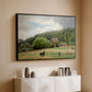 Farm with Grazing Cows (Bondegård med beitende kuer), 1892 - Floater Framed Canvas Print