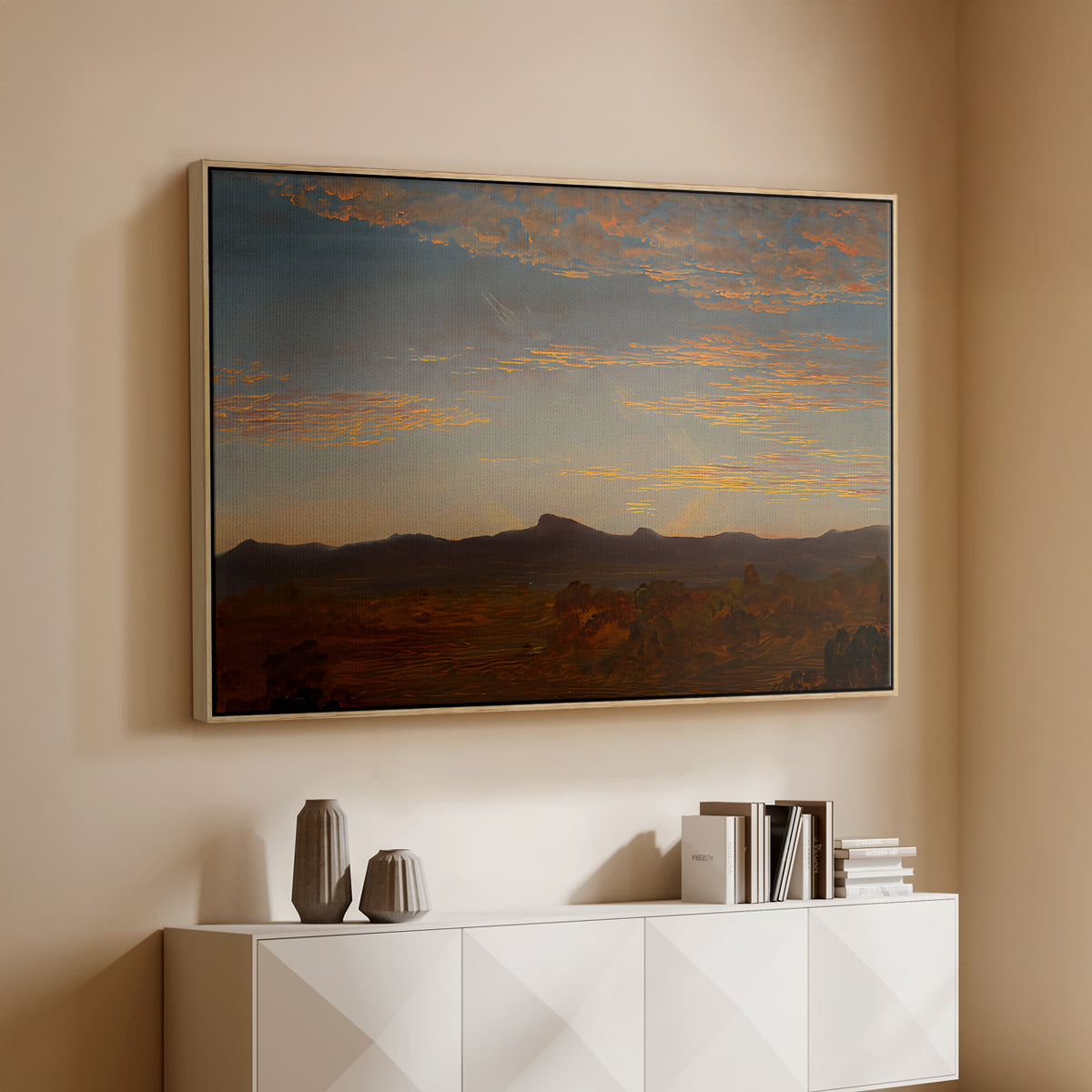 Study for "Catskill Creek", c. 1844-1845 - Floater Framed Canvas Print