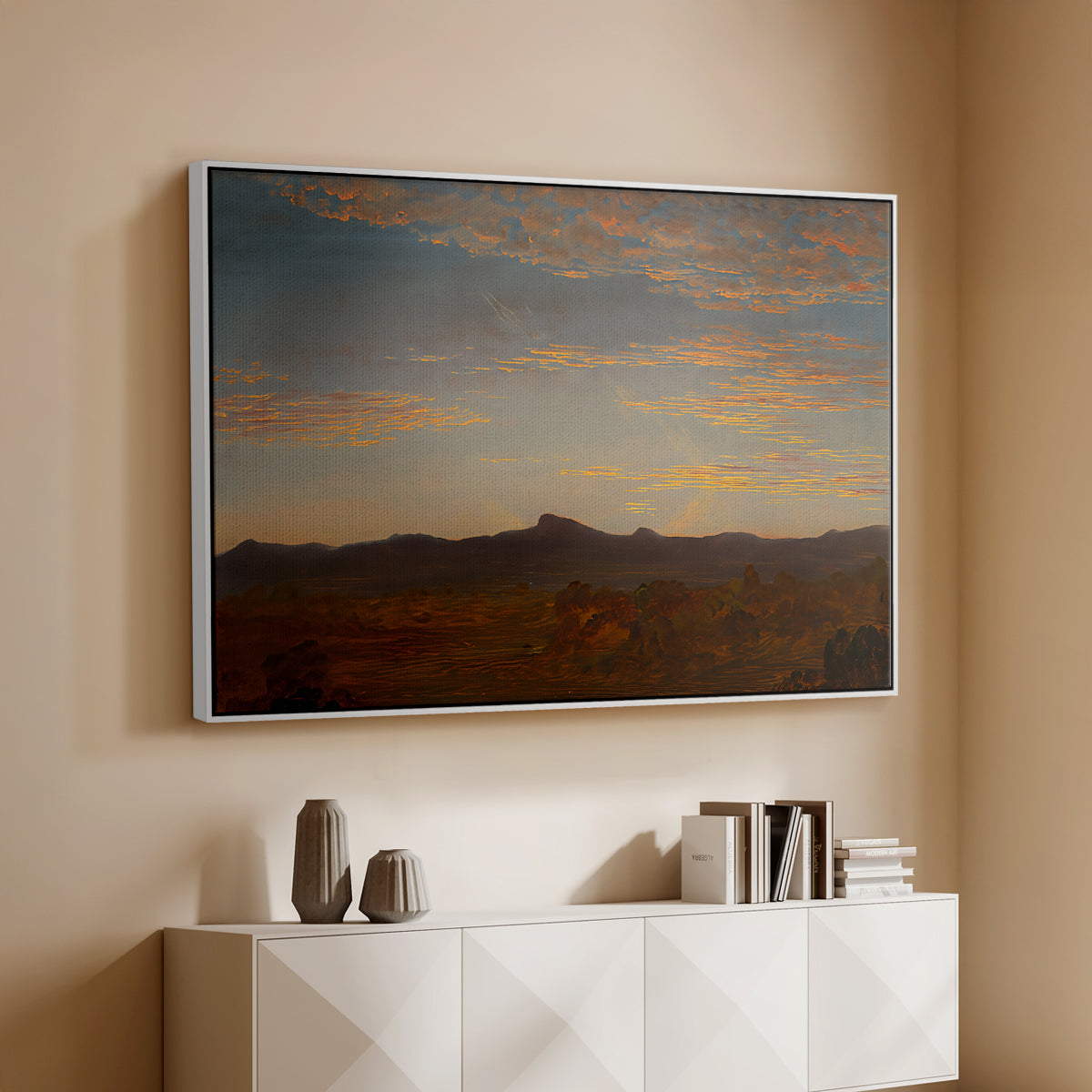 Study for "Catskill Creek", c. 1844-1845 - Floater Framed Canvas Print
