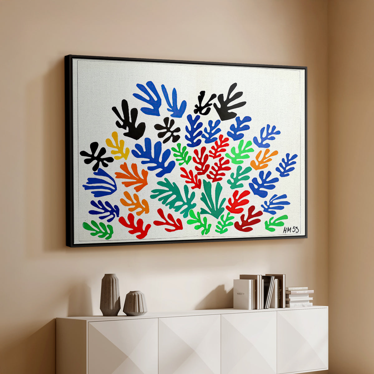 The Sheaf (La gerbe), 1953 - Floater Framed Canvas Print