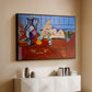 Still Life with a Pewter Jug and Pink Statuette, 1910 - Floater Framed Canvas Print