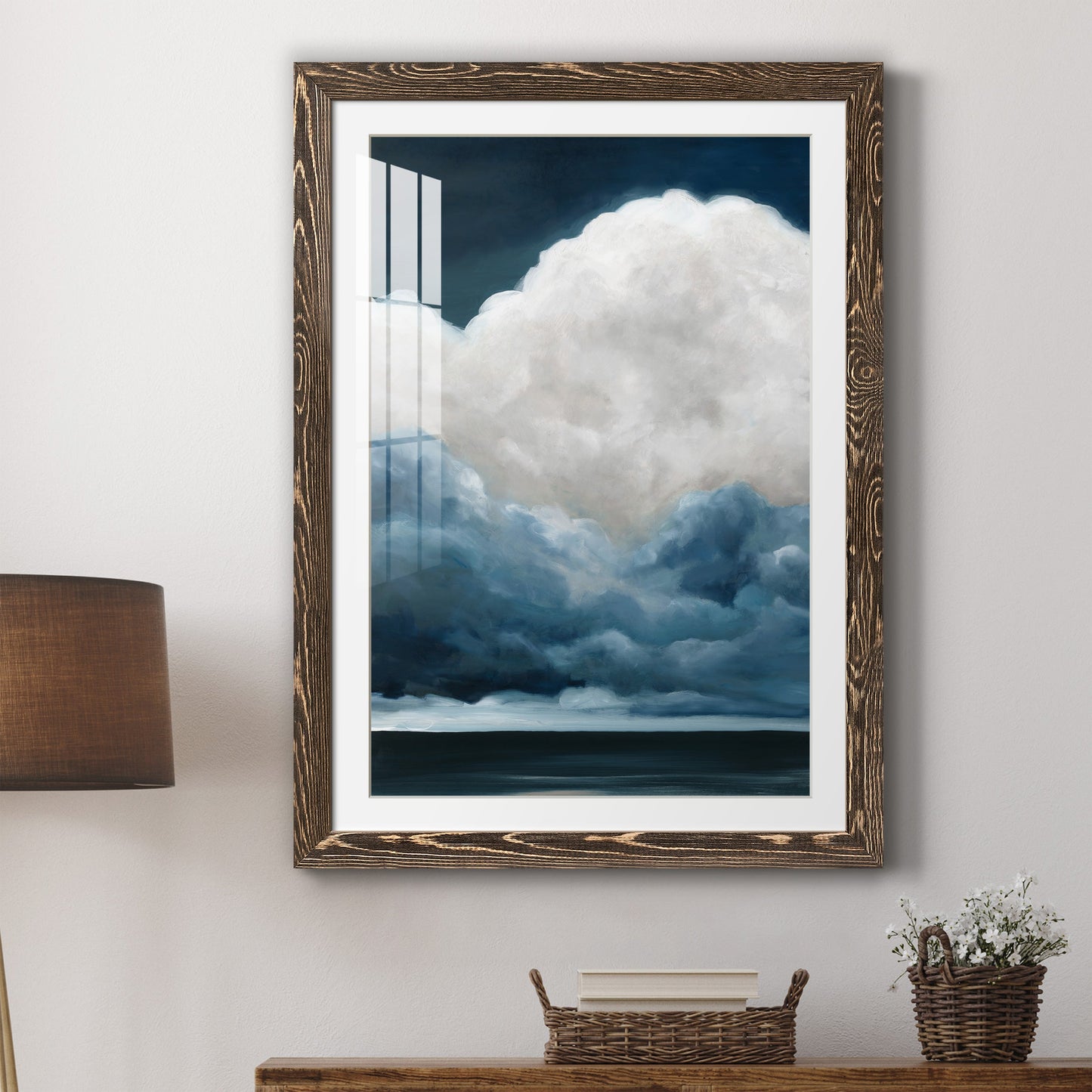 Nature's Drama II - Premium Framed Print - Distressed Barnwood Frame - Ready to Hang