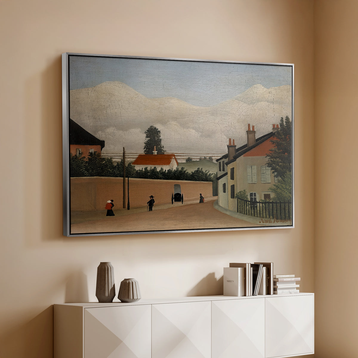 Outskirts of Paris, c. 1906-1910 - Floater Framed Canvas Print