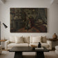 Canvas art print featuring a domestic composition focused on solitary figure and space, displayed in a spacious living room
