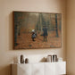 The Woodman and his Children, 1886 - Floater Framed Canvas Print