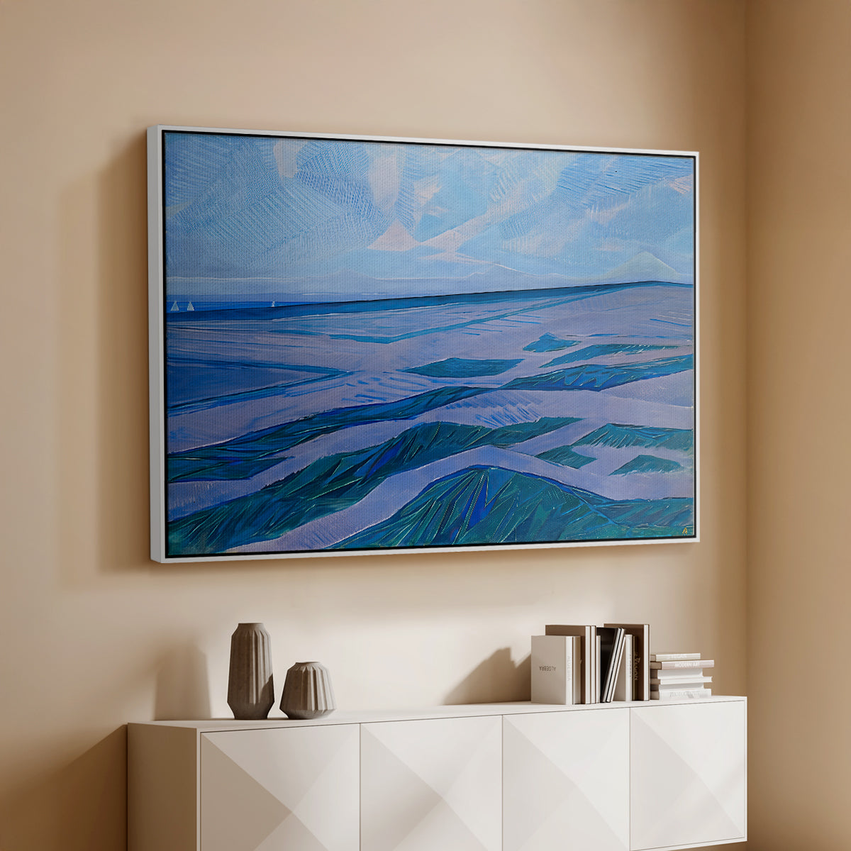 Dune Landscape, 1911 - Floater Framed Canvas Print