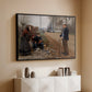 People by a Road, 1893 - Floater Framed Canvas Print