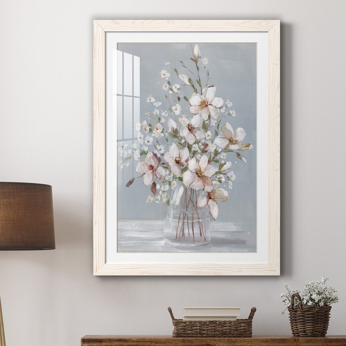 Magnolia Romance - Premium Framed Print - Distressed Barnwood Frame - Ready to Hang