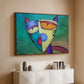 Celestial Cat - Floater Framed Canvas Print
