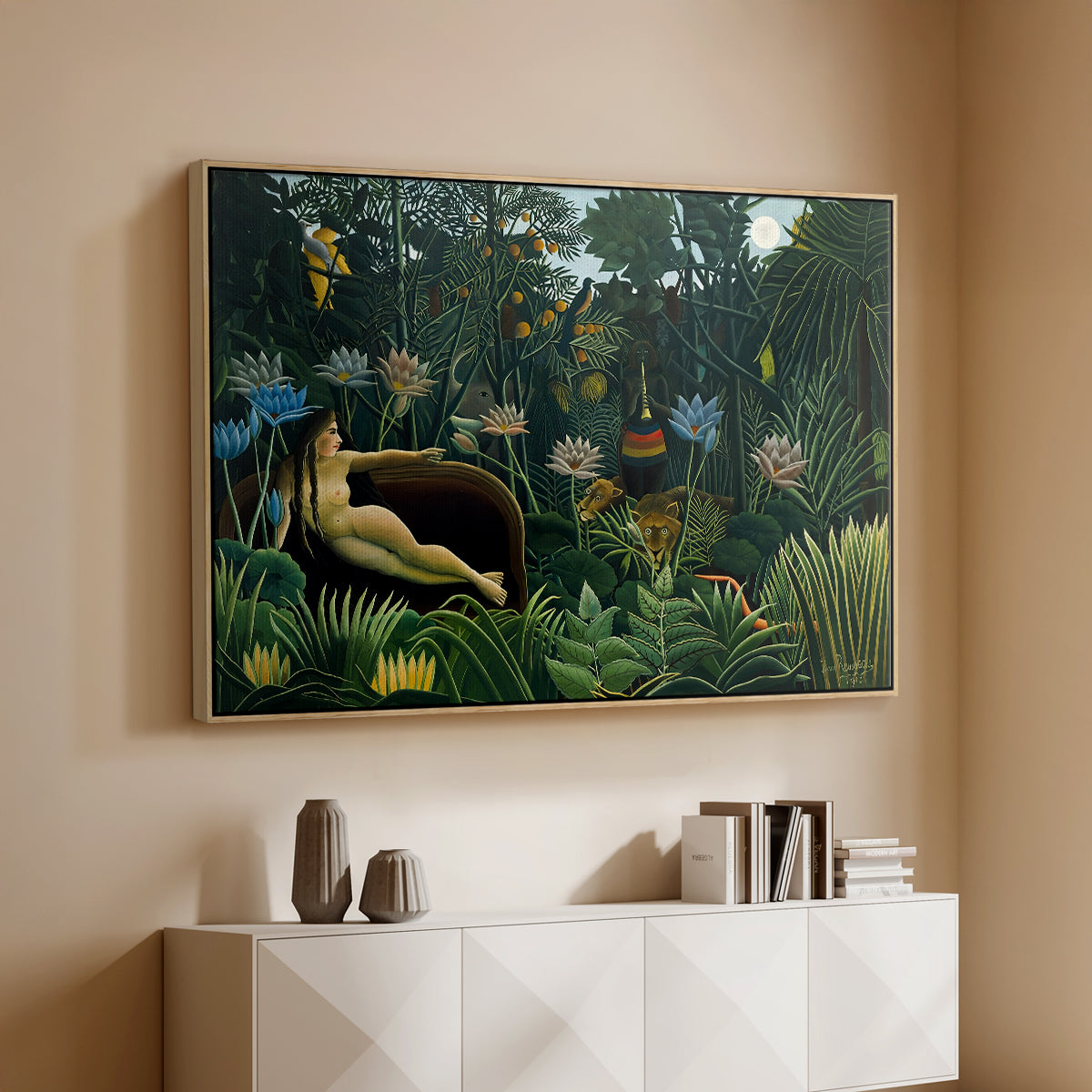 The Dream (Le Rêve), 1910 - Floater Framed Canvas Print