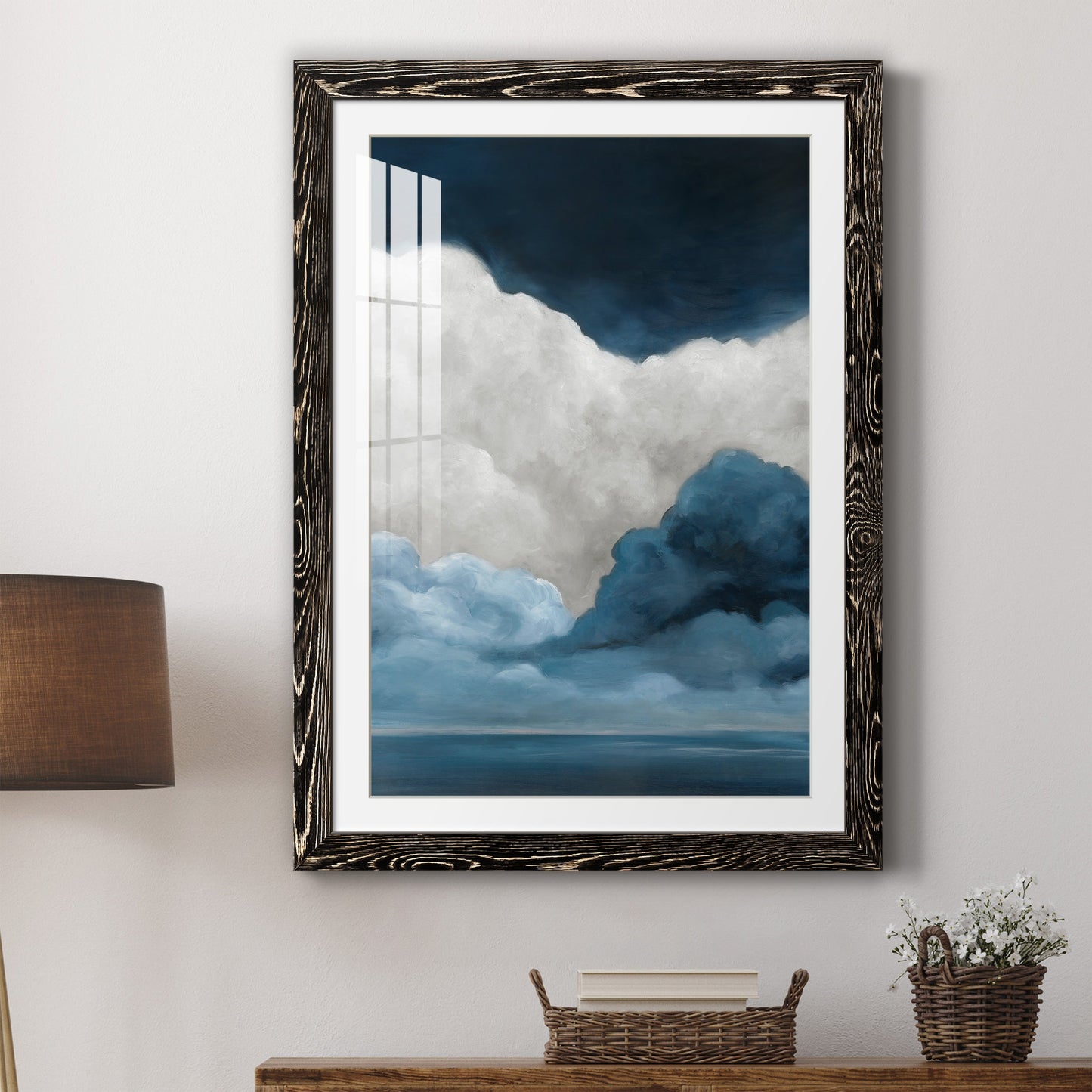 Nature's Drama I - Premium Framed Print - Distressed Barnwood Frame - Ready to Hang