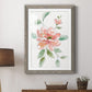 Peony Contour - Barnwood Framed Art Print