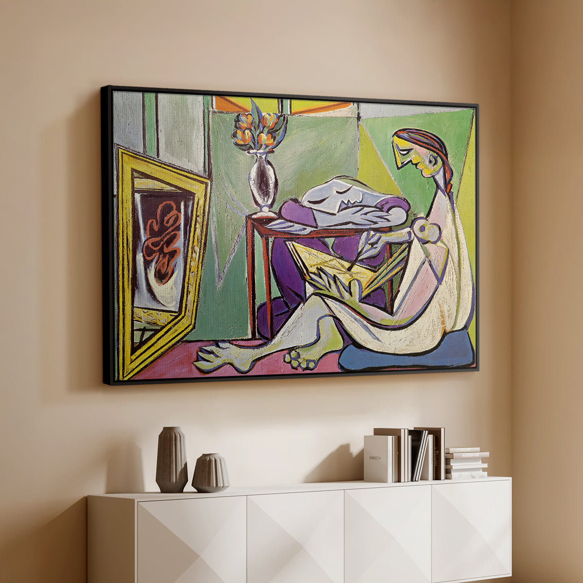 The Muse, 1935 - Floater Framed Canvas Print