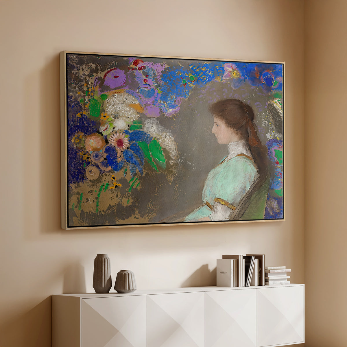 Portrait of Violette Heymann, 1910 - Floater Framed Canvas Print