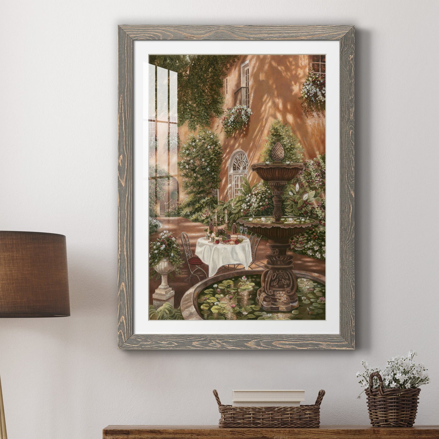 Evening Cocktails II - Premium Framed Print - Distressed Barnwood Frame - Ready to Hang