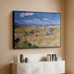 Wheat Field with Reaper, Auvers, 1888 - Floater Framed Canvas Print