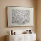 Fleurs, 1866 (Morris Inspired) - Floater Framed Canvas Print