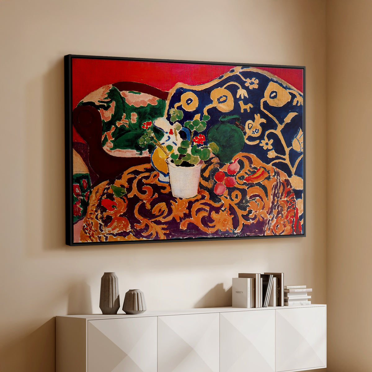 Spanish Still Life, c. 1910 - Floater Framed Canvas Print