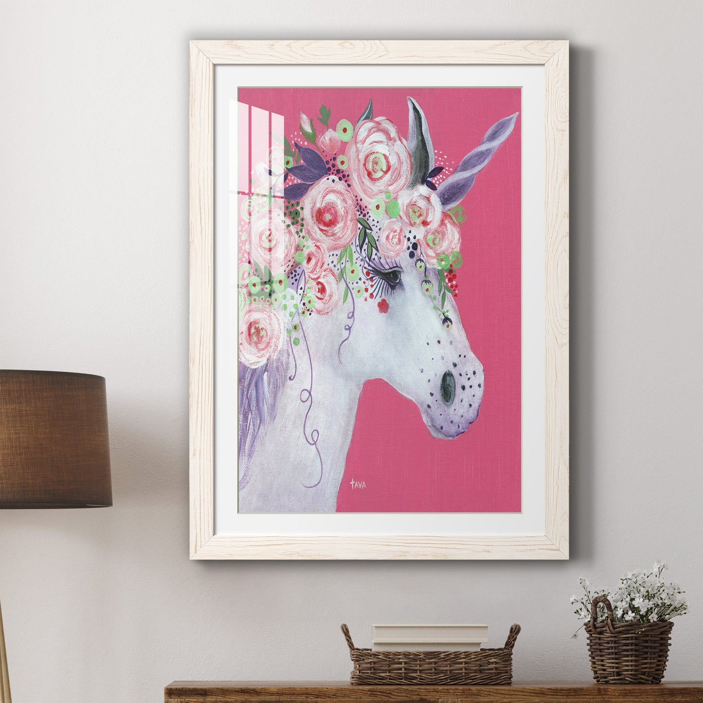 Unicorn II - Premium Framed Print - Distressed Barnwood Frame - Ready to Hang