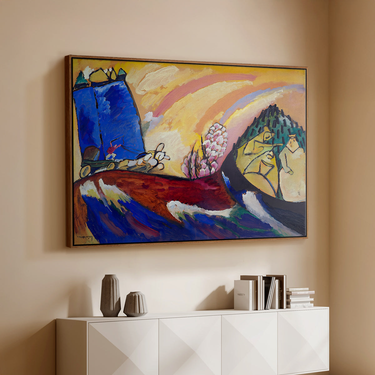 Painting with Troika, 1911 - Floater Framed Canvas Print