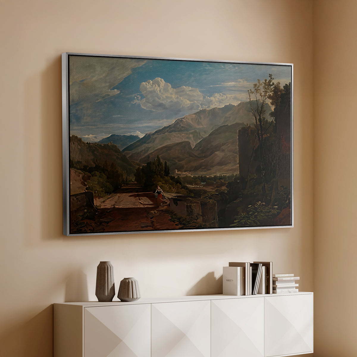 Bonneville, Savoy, 1803 - Floater Framed Canvas Print