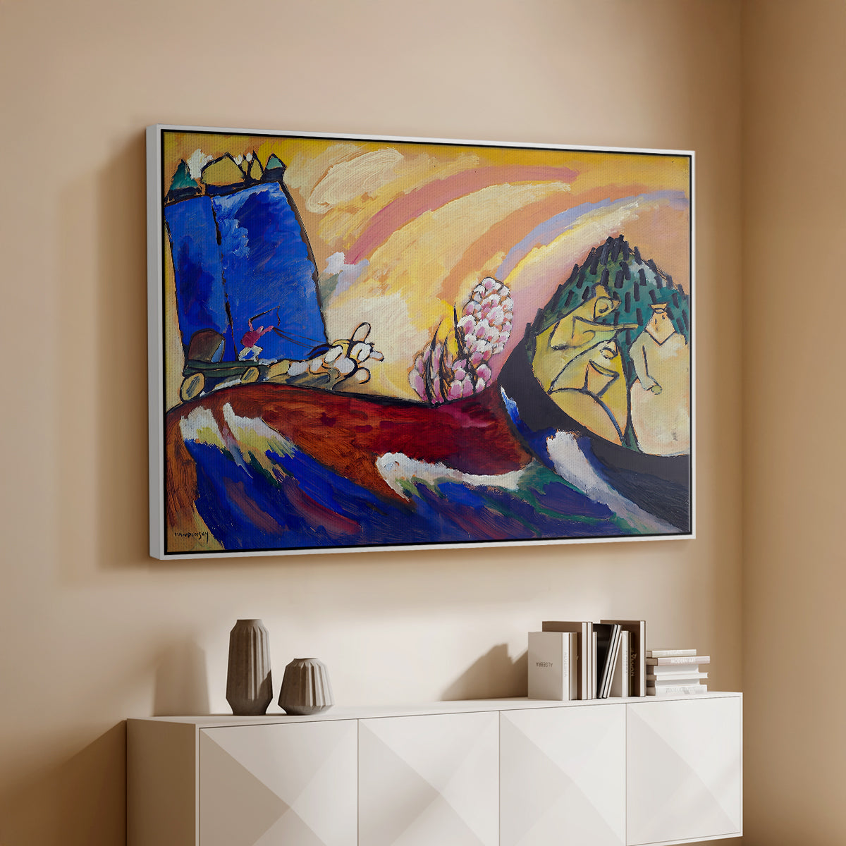 Painting with Troika, 1911 - Floater Framed Canvas Print