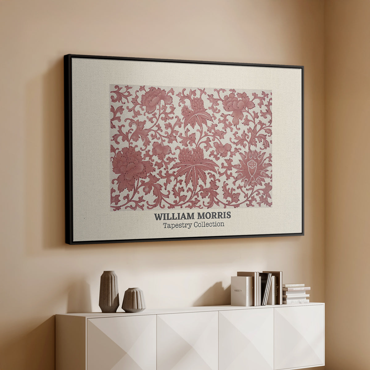 Examples of Chinese Ornament, Pl. XCIII (Morris Inspired), 1867 - Floater Framed Canvas Print