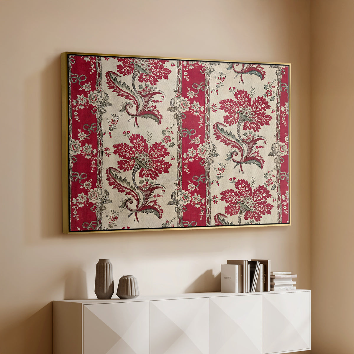 The Flowering Cornucopia (La Corne Fleurie), c. 1789-1850 - Floater Framed Canvas Print