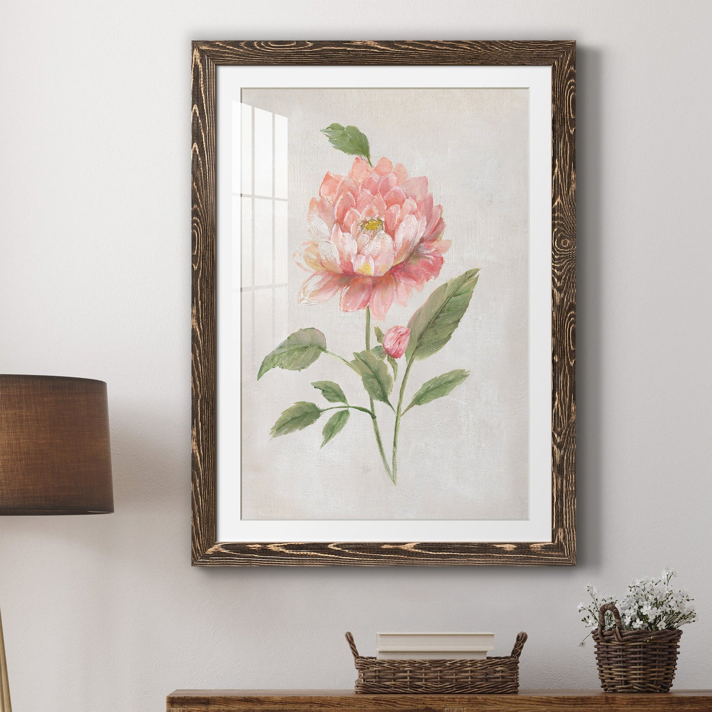 Grandiflora III - Premium Framed Print - Distressed Barnwood Frame - Ready to Hang