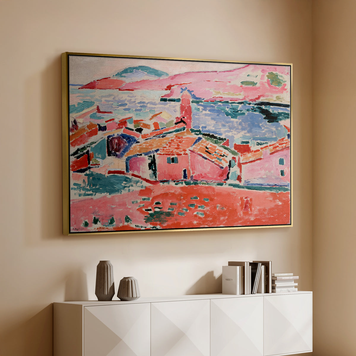 View of Collioure, 1905 - Floater Framed Canvas Print