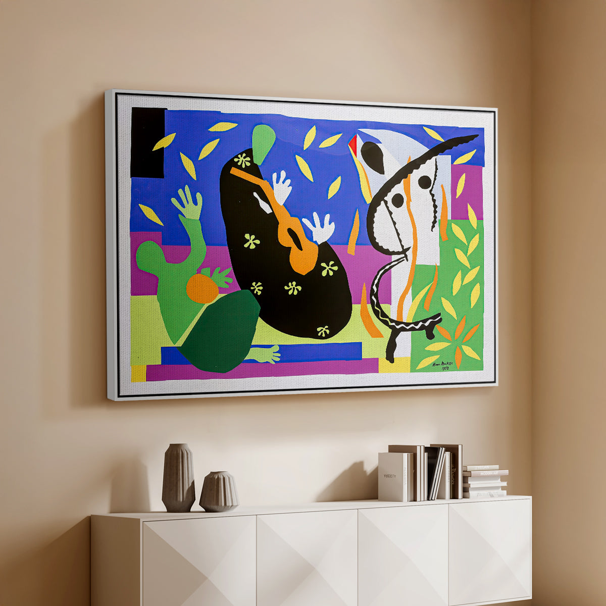 The Sorrows of the King, 1952 - Floater Framed Canvas Print