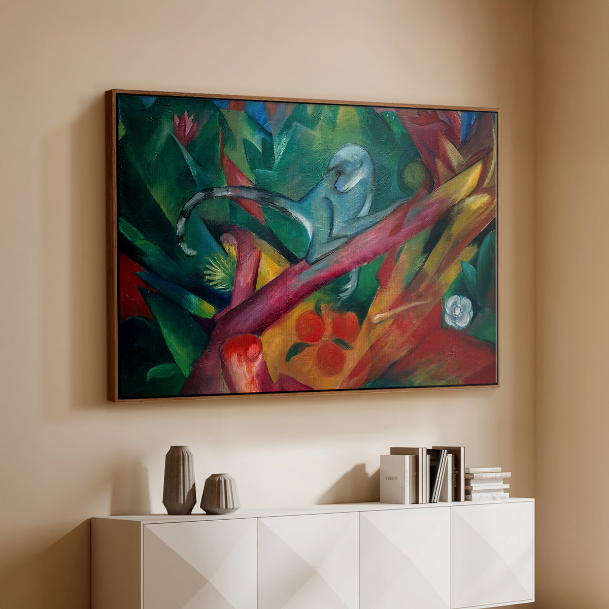 The Monkey, 1912 - Floater Framed Canvas Print