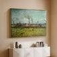 Factories at Clichy, 1887 - Floater Framed Canvas Print