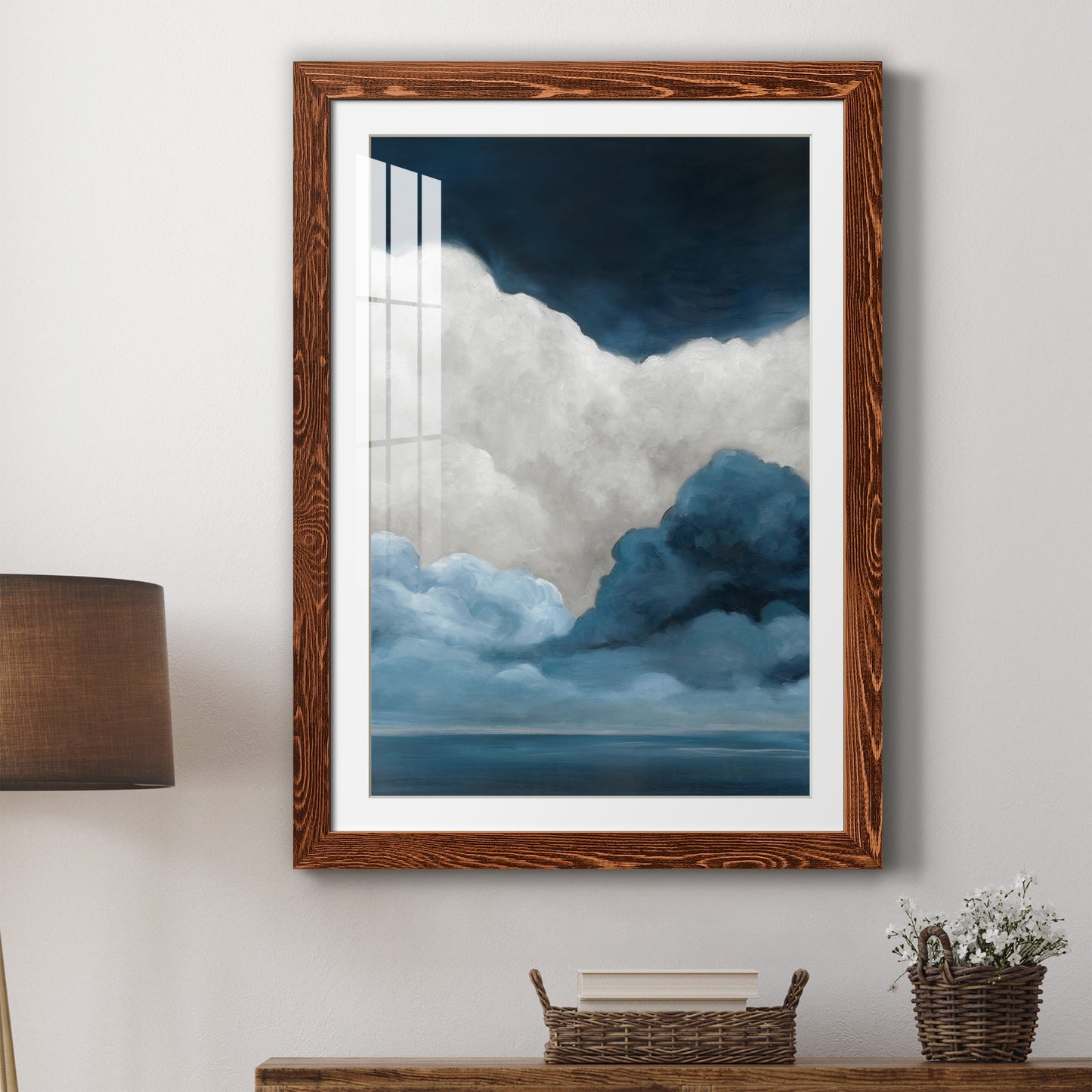 Nature's Drama I - Premium Framed Print - Distressed Barnwood Frame - Ready to Hang